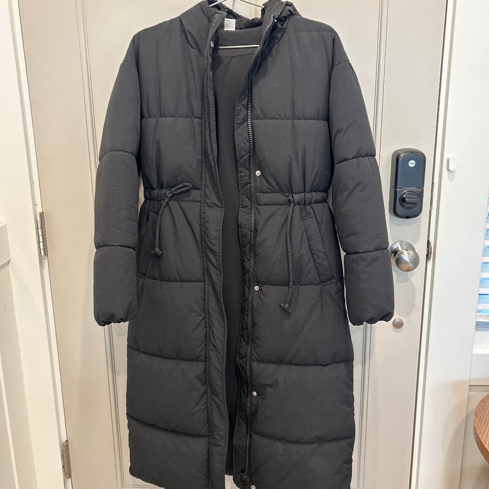 H&M Divided Long Puffer Coat